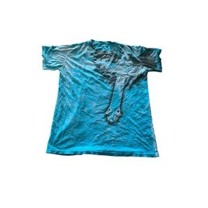xzavier blue cyber grunge cross oversized tee